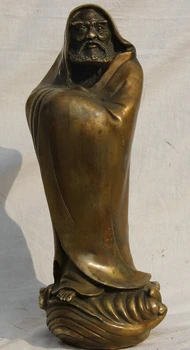 song voge gem S1798 16 Chinese Buddhism Bronze Stand Arhat Damo Bodhidharma Dharma Buddha Statue
song voge gem S1798 16 Chinese Buddhism Bronze Stand Arhat Damo Bodhidharma Dharma Buddha Statue