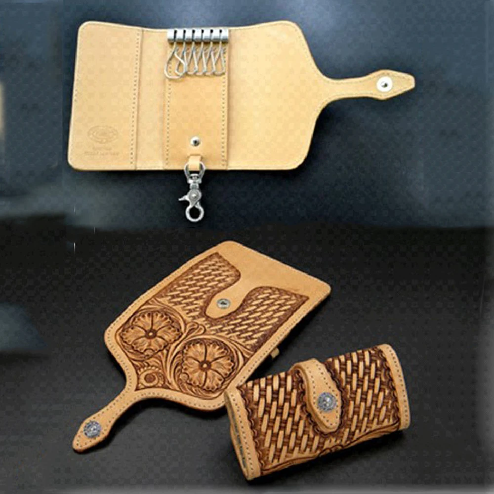 designer leather craft cutting template key ring stamping material wallet cutting die knife mould hand punch tool 5pcs parts/set
designer leather craft cutting template key ring stamping material wallet cutting die knife mould hand punch tool 5pcs parts/set