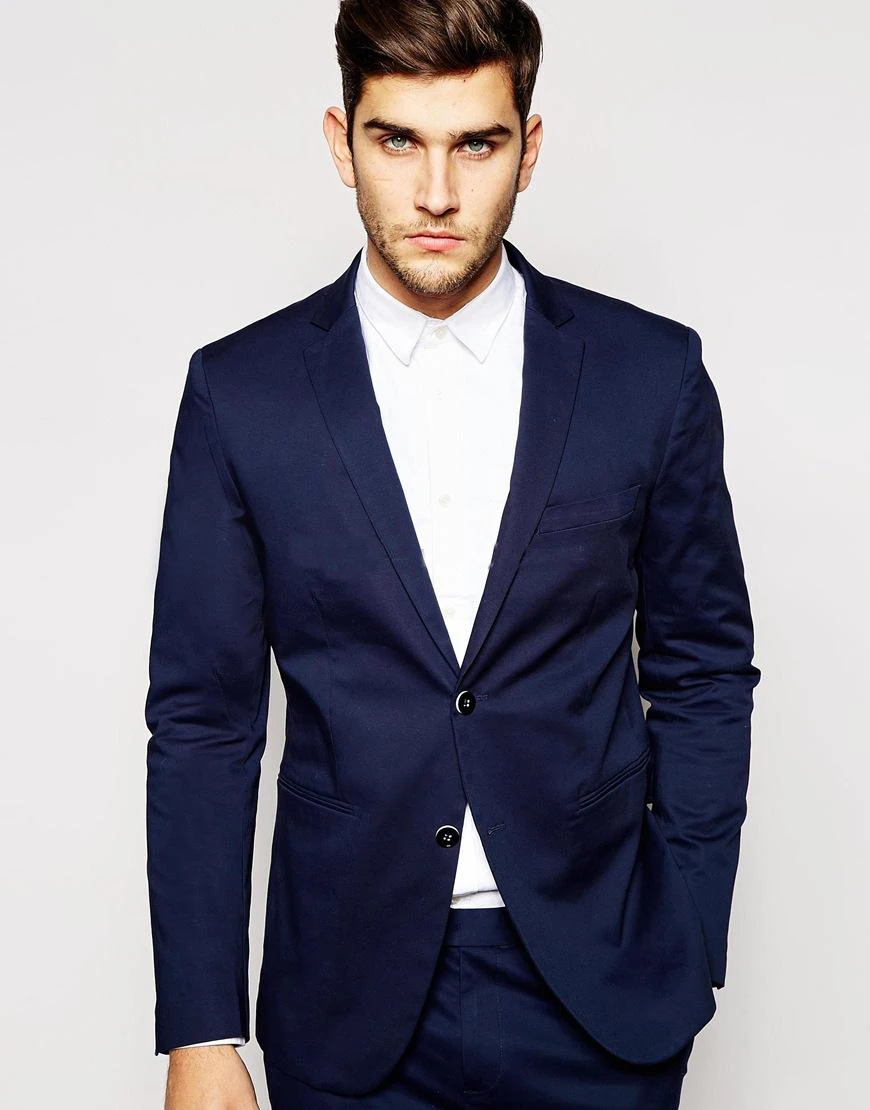 Fashion Navy Blue Tuxedos Jacket Pants Notched Lapel Two Pieces Mens Suits Custom Made Slim Fit Groomsmen Wedding Suits ( Jacket
Fashion Navy Blue Tuxedos Jacket Pants Notched Lapel Two Pieces Mens Suits Custom Made Slim Fit Groomsmen Wedding Suits ( Jacket
