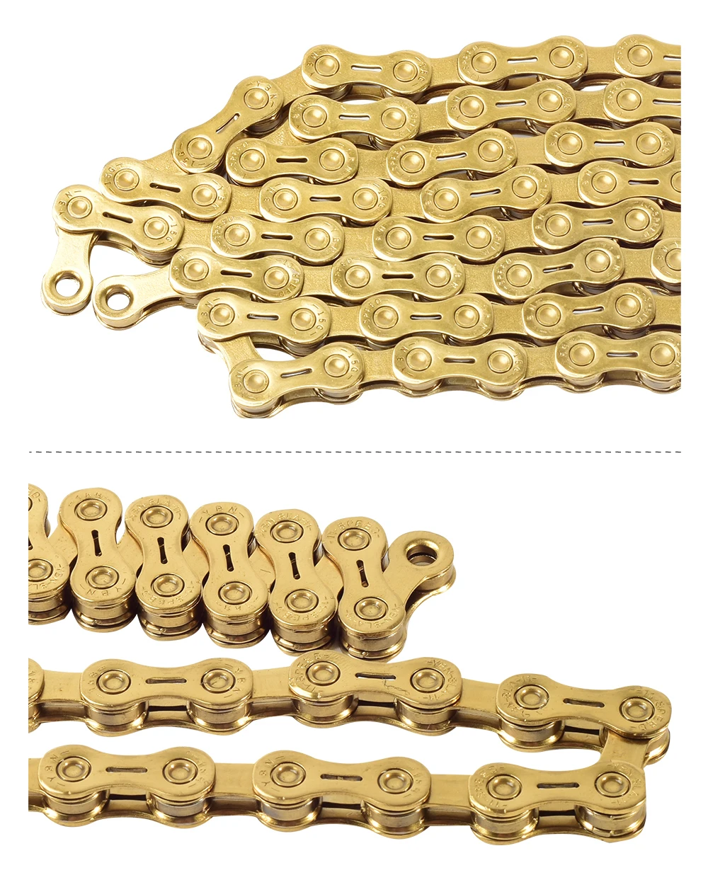 Perfect YBN Ultralight 10 11-speed bicycle chain outer hollow mountain bike road bike chain for Shimano / SRAM / Campagnolo system 9 Perfect YBN Ultralight 10 11-speed bicycle chain outer hollow mountain bike road bike chain for Shimano / SRAM / Campagnolo system 9