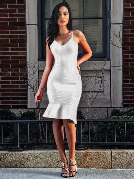 High quality 2017 summer new white pink red orange straps mermaid bandage dress sexy fashion dress wholesale Dress + suit
High quality 2017 summer new white pink red orange straps mermaid bandage dress sexy fashion dress wholesale Dress + suit
