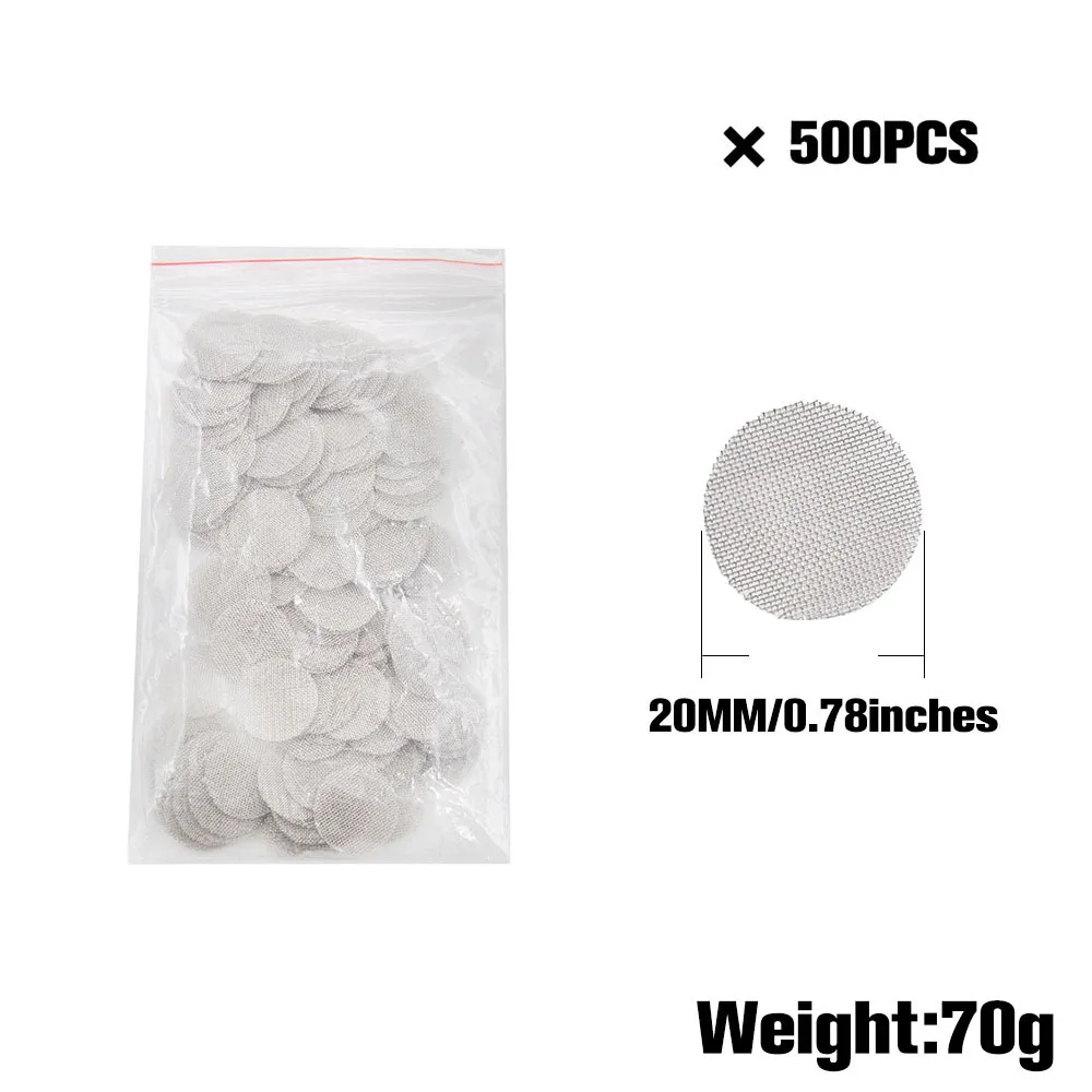 COURNOT 500pcs/Lot Stainless Steel Metal Digital Vaporizer Screen Dia.20MM Used for Vaporizer Whip Metal Screen Mesh Filters
COURNOT 500pcs/Lot Stainless Steel Metal Digital Vaporizer Screen Dia.20MM Used for Vaporizer Whip Metal Screen Mesh Filters