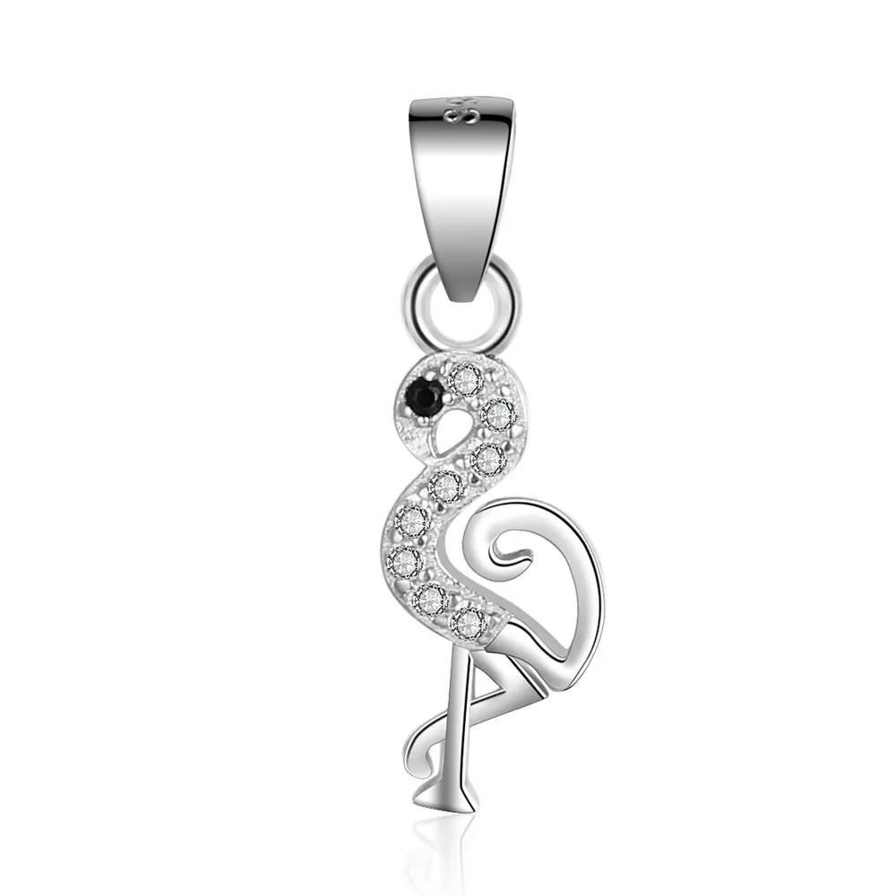 High Quality 100% 925 Sterling Silver Flamingo Charms Zircon Necklace Pendants For DIY Women Jewelry Making Accessory
High Quality 100% 925 Sterling Silver Flamingo Charms Zircon Necklace Pendants For DIY Women Jewelry Making Accessory