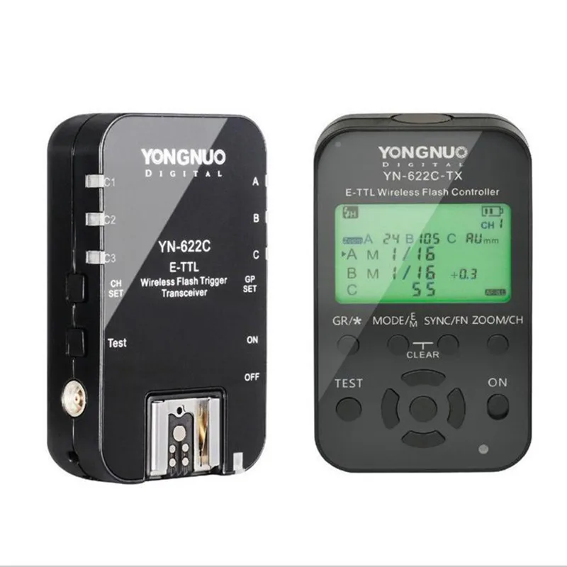 YONGNUO Wireless TTL Flash Trigger YN622C YN-622-TX KIT with High-speed Sync HSS 1/8000s for Canon Camera 500D 60D 7D 5DIII
YONGNUO Wireless TTL Flash Trigger YN622C YN-622-TX KIT with High-speed Sync HSS 1/8000s for Canon Camera 500D 60D 7D 5DIII