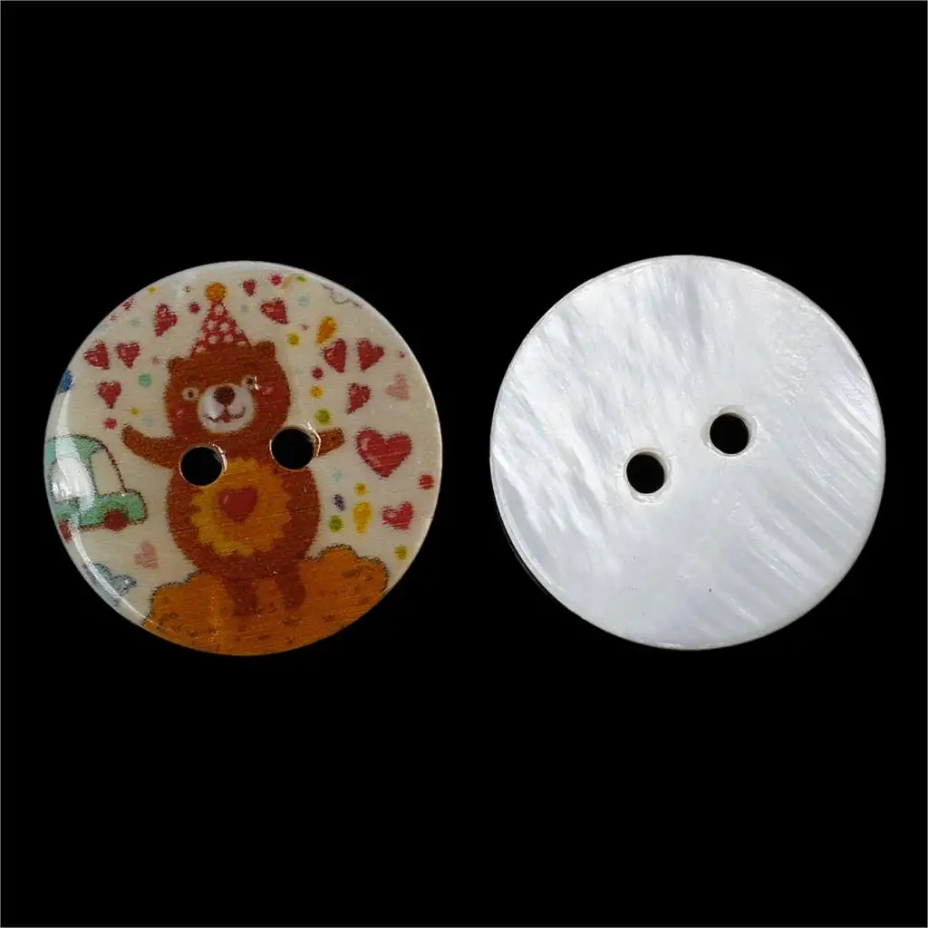 Shell Sewing Button Scrapbooking Round Natural 2 Holes Bear Pattern 20mm( 6/8")Dia,2 PCs new
Shell Sewing Button Scrapbooking Round Natural 2 Holes Bear Pattern 20mm( 6/8")Dia,2 PCs new