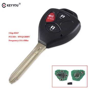 KEYYOU 3 Button Smart Remote Car Key Fob 314.4Mhz HYQ12BBY ID67 Chip For Toyota RAV4/Hilux/Camry Car Auto Remote Contol Key
KEYYOU 3 Button Smart Remote Car Key Fob 314.4Mhz HYQ12BBY ID67 Chip For Toyota RAV4/Hilux/Camry Car Auto Remote Contol Key