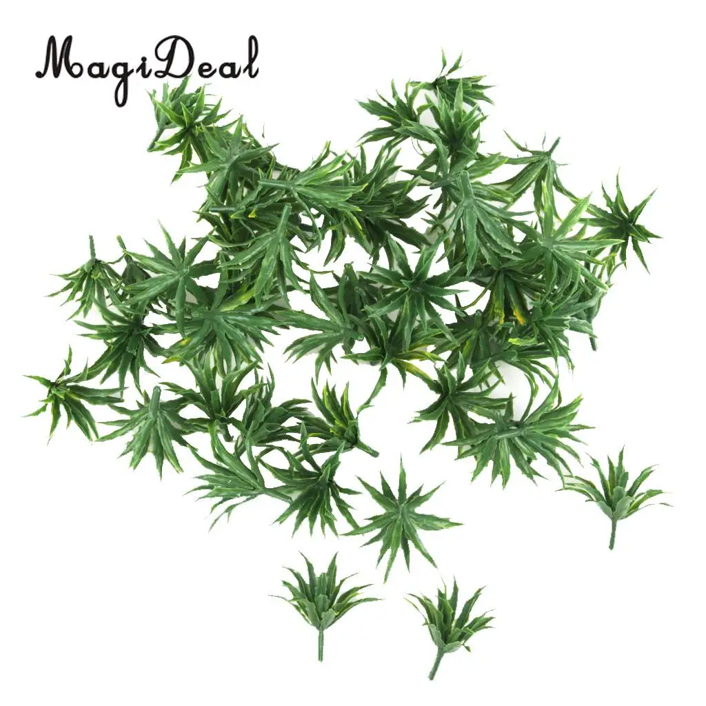 50Pcs/Pack Model Ground Cover Plants Garden Train Track Street Diorama Scenery Landscape 1:100-1:200 HO N Z