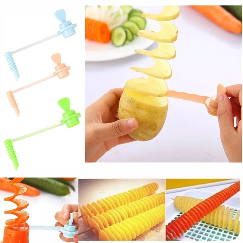 1PC Potato Carrot Spiral Slicer Kitchen Cutting Models Potato Vegetable-Cutter Cooking Accessories Home Gadgets Dropshipping
1PC Potato Carrot Spiral Slicer Kitchen Cutting Models Potato Vegetable-Cutter Cooking Accessories Home Gadgets Dropshipping