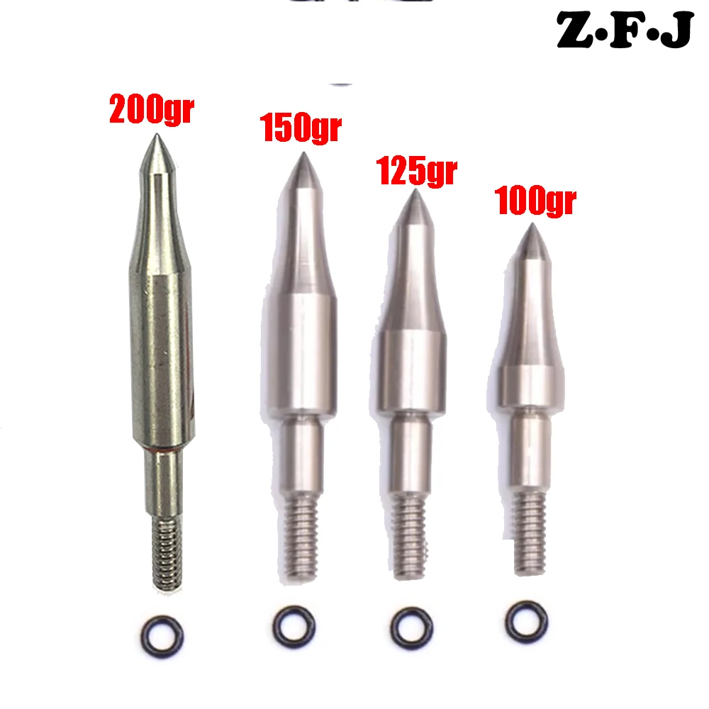Stainless Steel Arrow Point Tips 75 100 125 150 200 Grain For ID 6.2mm OD 7.6mm Shaft Broadhead Arrow Head Bow Hunting
Stainless Steel Arrow Point Tips 75 100 125 150 200 Grain For ID 6.2mm OD 7.6mm Shaft Broadhead Arrow Head Bow Hunting
