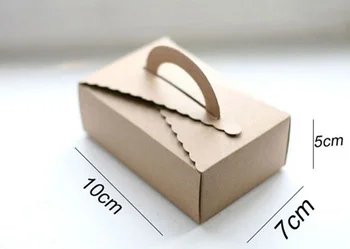 10*7*5cm Kraft Paper Handled Cake Boxes ,gift packing biscuit box,food package 50pcs/lot DHL Free shipping
10*7*5cm Kraft Paper Handled Cake Boxes ,gift packing biscuit box,food package 50pcs/lot DHL Free shipping
