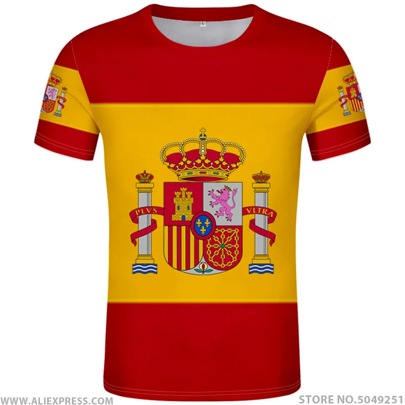 SPAIN t shirt diy free custom made name number esp T-Shirt nation flag es spanish country college print photo logo text clothing
SPAIN t shirt diy free custom made name number esp T-Shirt nation flag es spanish country college print photo logo text clothing
