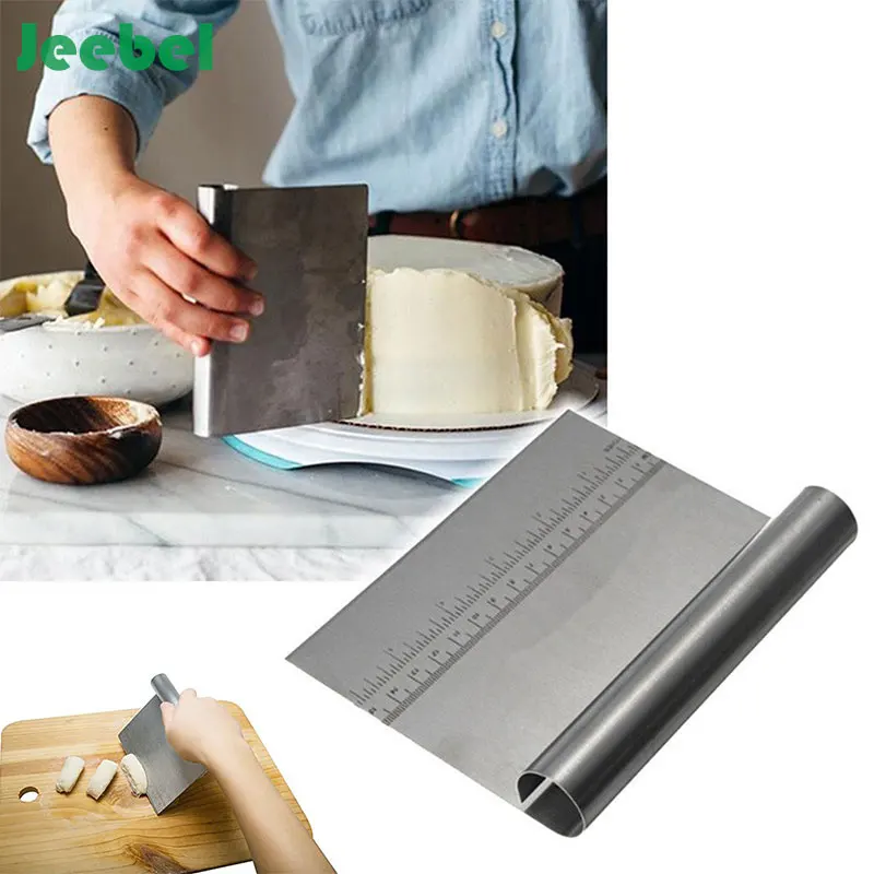 Jeebel Pastry Cutter with Ruler Pizza Dough Scraper Kitchen Flour Cake Tool Scale Measurements Baking Tool
Jeebel Pastry Cutter with Ruler Pizza Dough Scraper Kitchen Flour Cake Tool Scale Measurements Baking Tool