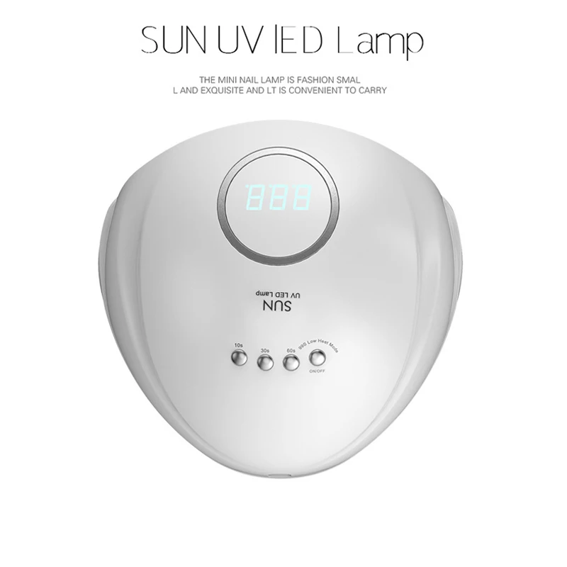Лампа SUN УФ светодиодный LED для сушки ногтей аппарат маникюрный с таймером и
