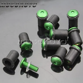 Green Motorcycle Windshield Bolts Wellnuts & Washers 10pcs M5 5mm Deflector Screws Nuts Fastener for Kawasaki Sportbike Racer
Green Motorcycle Windshield Bolts Wellnuts & Washers 10pcs M5 5mm Deflector Screws Nuts Fastener for Kawasaki Sportbike Racer