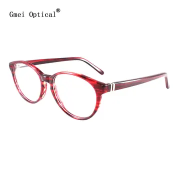 Gmei Optical Burgundy Acetate Full-Rim Prescription Eyeglasses Frames Spectacle for Women's Eyewear With Spring Hinges T8062
Gmei Optical Burgundy Acetate Full-Rim Prescription Eyeglasses Frames Spectacle for Women's Eyewear With Spring Hinges T8062