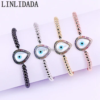 8Pcs New Fashion Micro Pave CZ shell Eye 4MM Round Beads Charm Bracelet Braided Macrame Jewelry Gift For Men Women
8Pcs New Fashion Micro Pave CZ shell Eye 4MM Round Beads Charm Bracelet Braided Macrame Jewelry Gift For Men Women