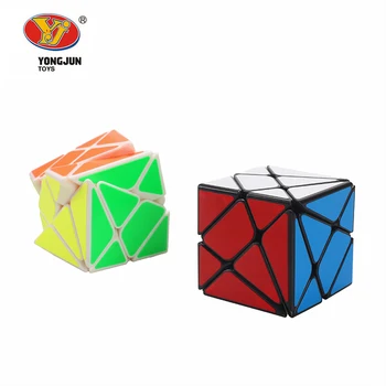 

YongJun YJ Axis Magic Cube Change Irregularly Jinggang Speed Cube with Frosted Sticker YJ 3x3x3 Black Body Cube New