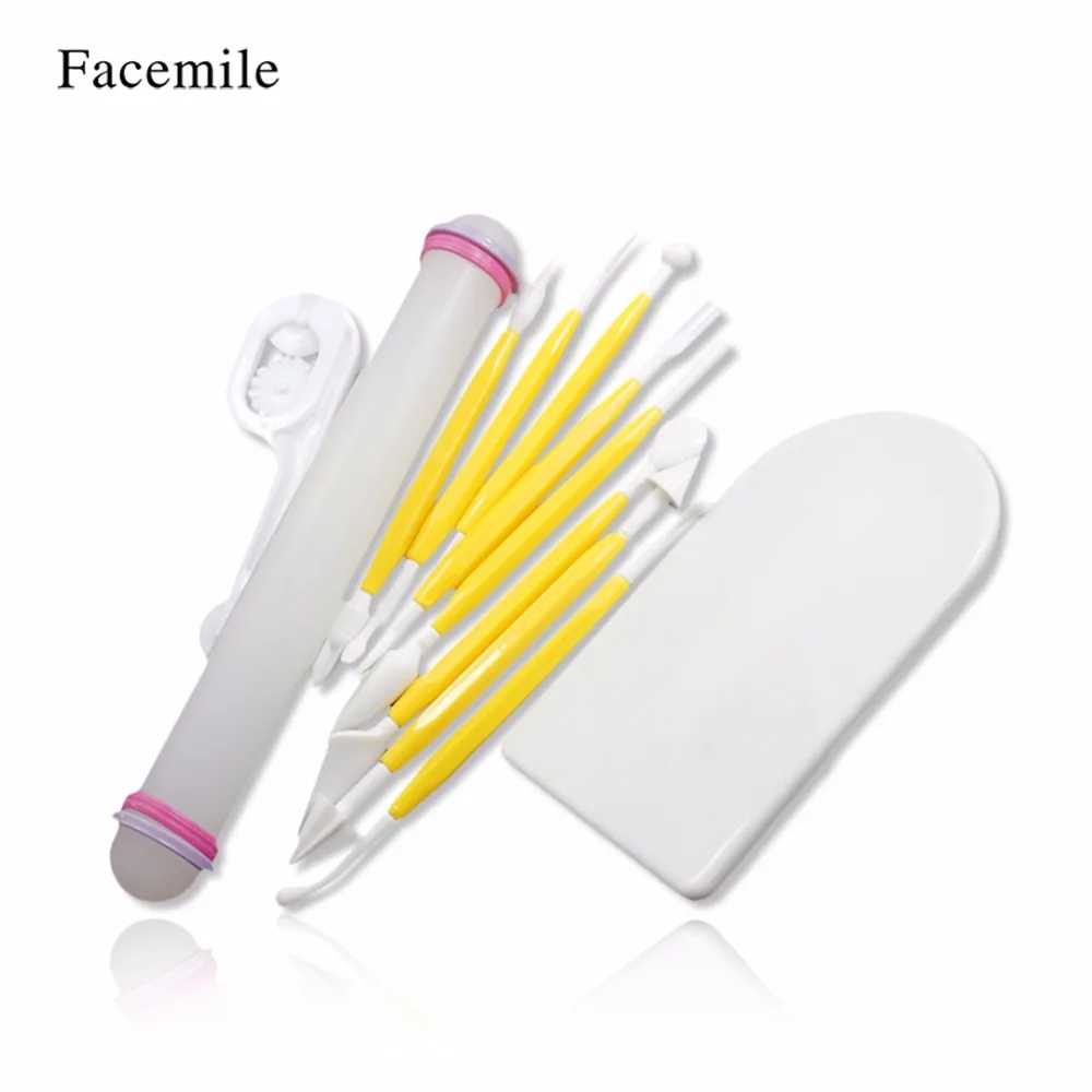 Facemile 2000Y 11Pcs/Set Fondant Cake Decorating Sugarcraft Plunger Cookie Cutter Tools Full Set Mold 03120 Gift
Facemile 2000Y 11Pcs/Set Fondant Cake Decorating Sugarcraft Plunger Cookie Cutter Tools Full Set Mold 03120 Gift