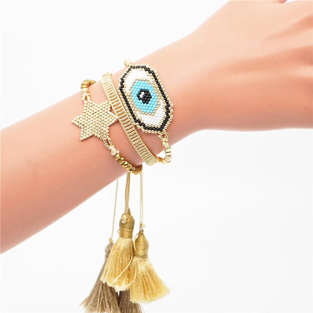 Go2boho Women Bracelet MIYUKI Evil Eye Bracelet Star Jewelry Gift Bileklik Pulseras Mujer 2020 New Lucky Turkish Eye Jewellery
Go2boho Women Bracelet MIYUKI Evil Eye Bracelet Star Jewelry Gift Bileklik Pulseras Mujer 2020 New Lucky Turkish Eye Jewellery