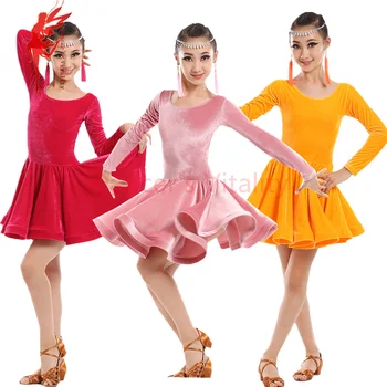 New winter Adult Child Latin dance costume senior velvet long sleeves latin dance dress for child latin dance dresses S-4XL
New winter Adult Child Latin dance costume senior velvet long sleeves latin dance dress for child latin dance dresses S-4XL