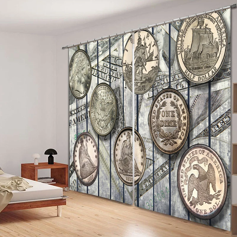 Shade Fabric USD coin Printing Blackout 3D Curtains For Living room Bedding room Hotel Drapes Cortinas para
Shade Fabric USD coin Printing Blackout 3D Curtains For Living room Bedding room Hotel Drapes Cortinas para