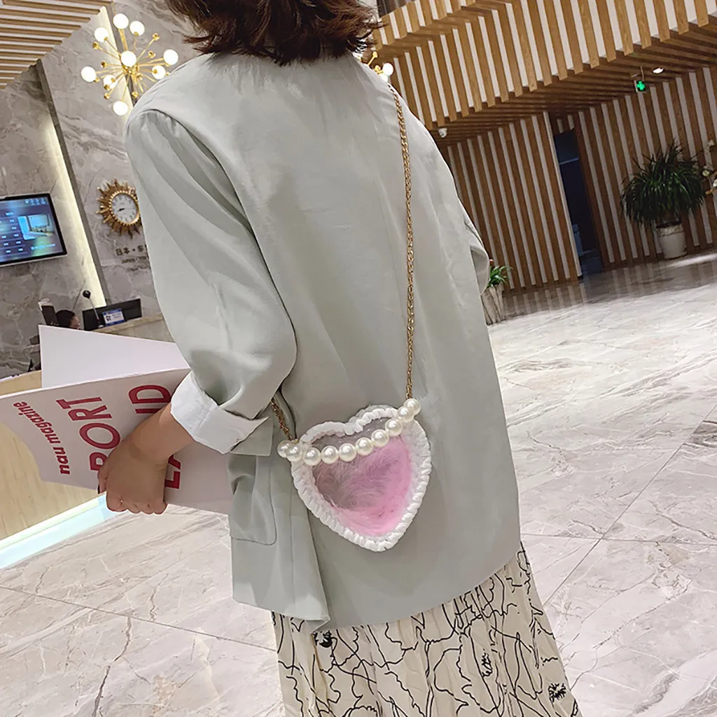 MUQGEW Women's bag Love Heart Shape Pearl Necklace String Bead Shoulder Handbag Summer FashionCanvas Woven Edge Messenger Bags
MUQGEW Women's bag Love Heart Shape Pearl Necklace String Bead Shoulder Handbag Summer FashionCanvas Woven Edge Messenger Bags