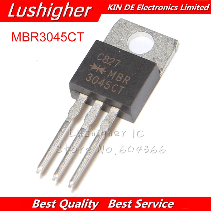 10pcs MBR3045CT TO-220 MBR3045 TO220 MBR3045C 30A45V Schottky Fast Recovery Diode Original
10pcs MBR3045CT TO-220 MBR3045 TO220 MBR3045C 30A45V Schottky Fast Recovery Diode Original