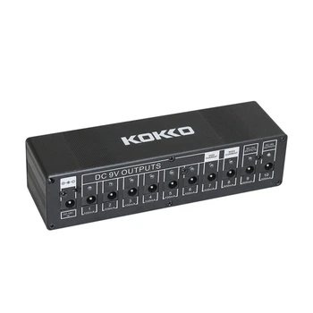 KOKKO Guitar Pedal Power Supply Compact 10ways Out 7ways 9V100ma DC 9V/12V/18V Safety Voltage Protection(EU Plug)
KOKKO Guitar Pedal Power Supply Compact 10ways Out 7ways 9V100ma DC 9V/12V/18V Safety Voltage Protection(EU Plug)