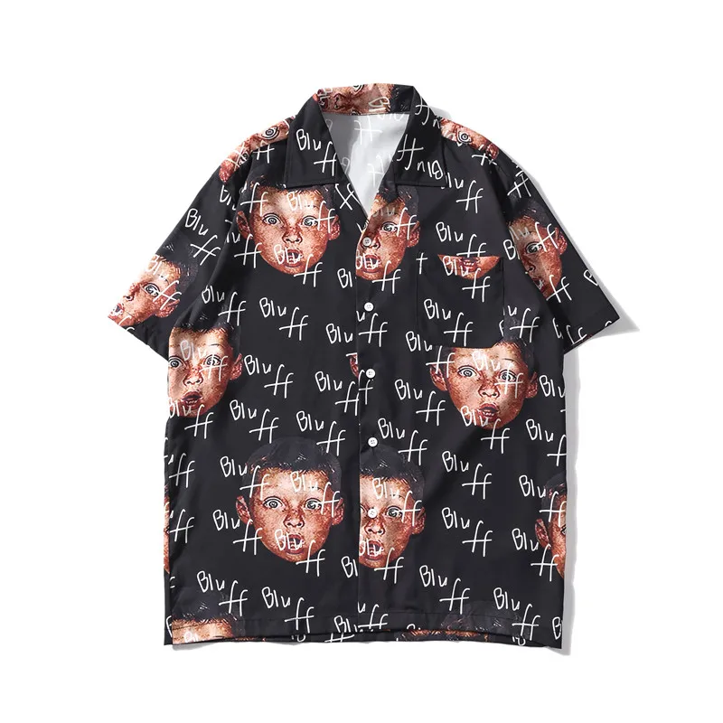 Bluff Boy Full Printed Shirts Men Women Summer Short Sleeve Japanese Streetwear Hiphop Rock Shirts Hawaiian Beach Casual Shirts
Bluff Boy Full Printed Shirts Men Women Summer Short Sleeve Japanese Streetwear Hiphop Rock Shirts Hawaiian Beach Casual Shirts