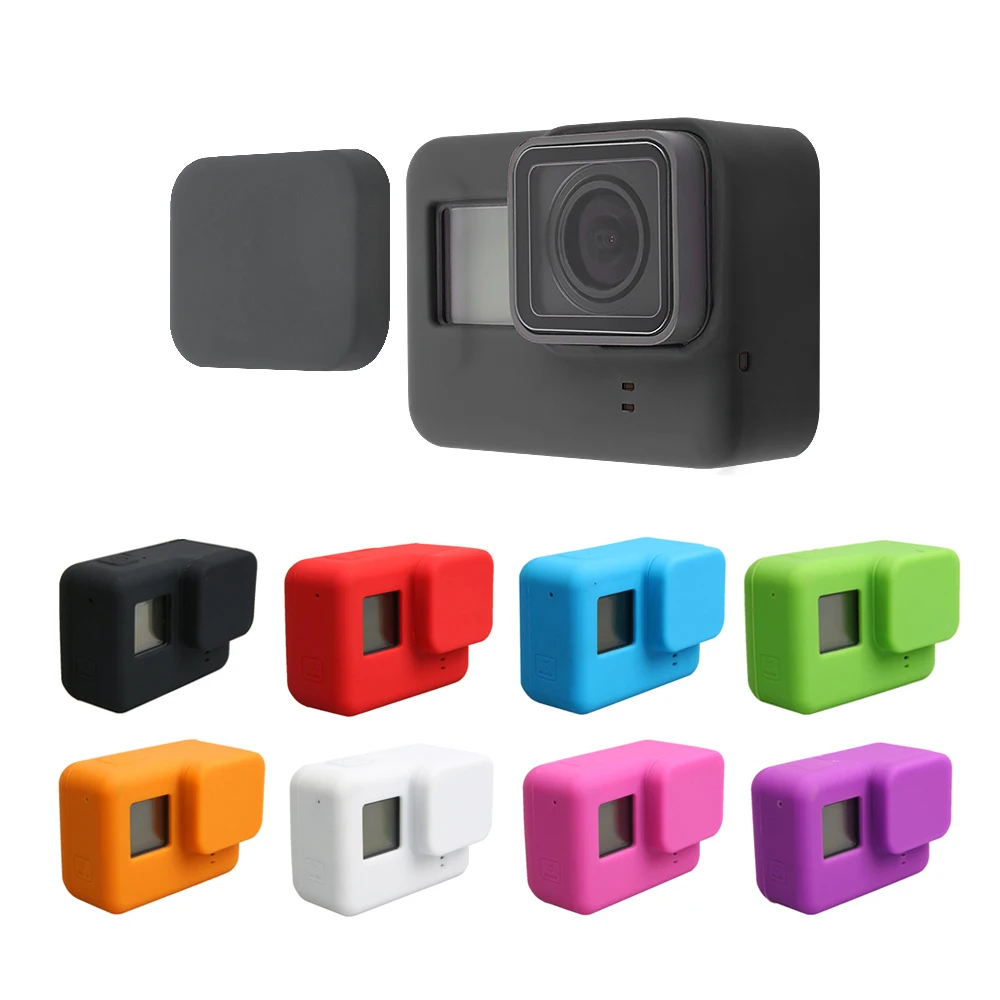 For GoPro Accessories Soft Silicone Protection Case Skin+Lens Cap Cover for Go Pro Hero 7 6 5 Black Edition Action Camera
For GoPro Accessories Soft Silicone Protection Case Skin+Lens Cap Cover for Go Pro Hero 7 6 5 Black Edition Action Camera