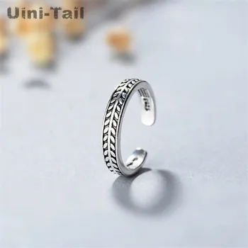 Uini-Tail hot new 925 sterling silver personality temperament leaves open ring fashion retro olive leaf ring creative ED257
Uini-Tail hot new 925 sterling silver personality temperament leaves open ring fashion retro olive leaf ring creative ED257