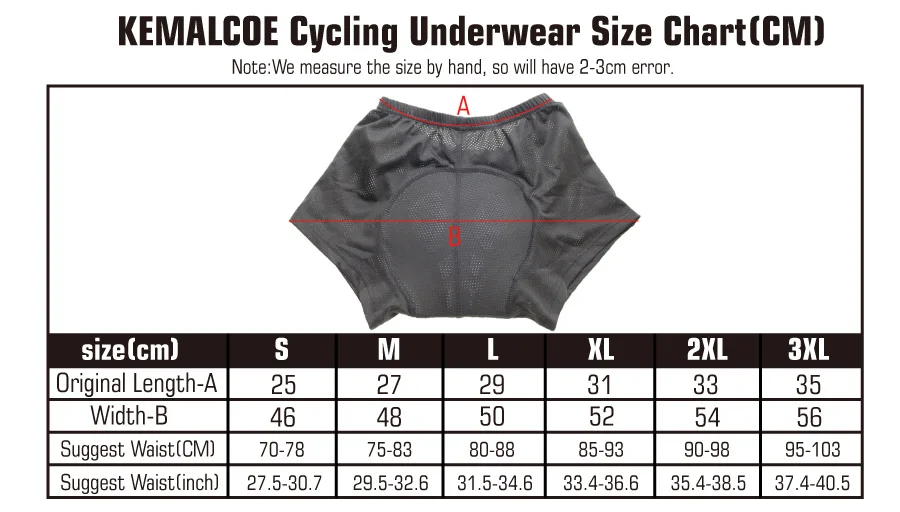 size suggestion of cycling wear