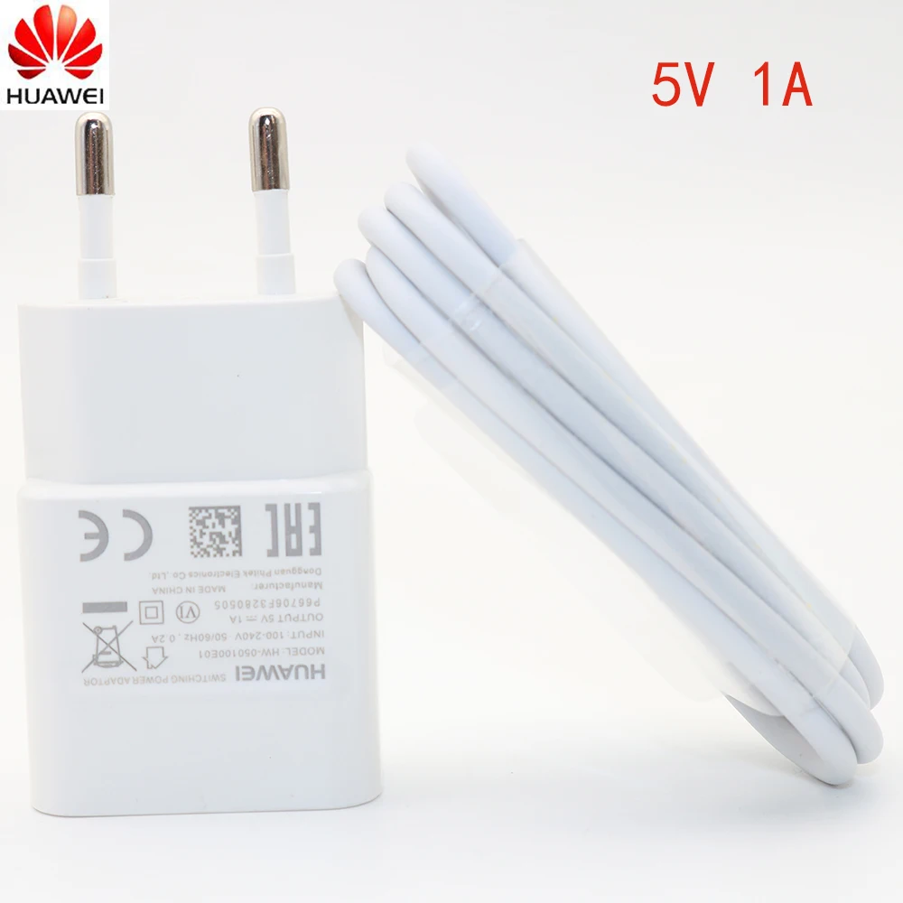 

Original Huawei Honor 7X Charger EU 5V 1A USB Wall Power Adapter Micro USB Cable for 6X 6C 6a 5c 6 5X 3C 3X 4A 4C 4X G7 P7 P6