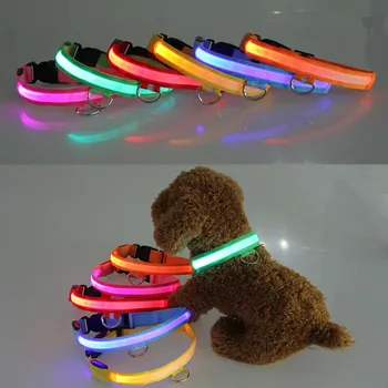 Pet Products Collar for Dogs Supplies Adjuatable LED Dog Cat Pet Collar Night Safety Bright Flashing Necklace Hot
Pet Products Collar for Dogs Supplies Adjuatable LED Dog Cat Pet Collar Night Safety Bright Flashing Necklace Hot