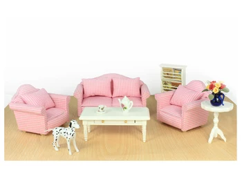 G05-X379 children baby gift Toy 1:12 Dollhouse mini Furniture Miniature rement living room pink sofa set 5pcs
G05-X379 children baby gift Toy 1:12 Dollhouse mini Furniture Miniature rement living room pink sofa set 5pcs