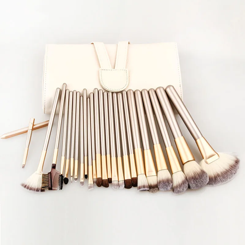 12/18/24pcs Champagne Makeup Brushes Set Cosmetic Beauty Tools Contour Foundation Powder Blush Eyeliner Brush with Leather Bag
12/18/24pcs Champagne Makeup Brushes Set Cosmetic Beauty Tools Contour Foundation Powder Blush Eyeliner Brush with Leather Bag