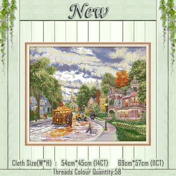 Town evening scenery diy decor painting counted printed on the canvas DMC 11CT 14CT kits Cross Stitch embroidery needlework Sets
Town evening scenery diy decor painting counted printed on the canvas DMC 11CT 14CT kits Cross Stitch embroidery needlework Sets
