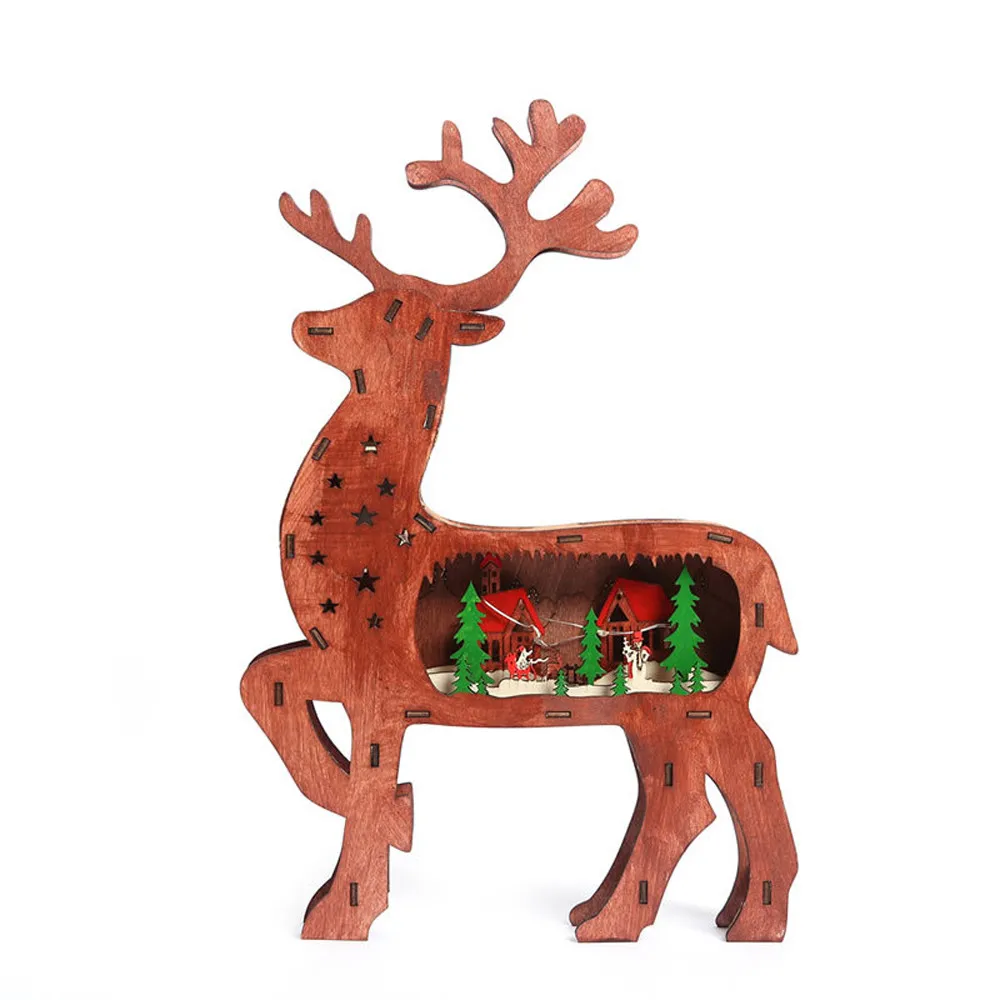 Christmas LED Lights Wooden House Ornaments Holiday Room Decoration Xmas Lamp 10.12
Christmas LED Lights Wooden House Ornaments Holiday Room Decoration Xmas Lamp 10.12