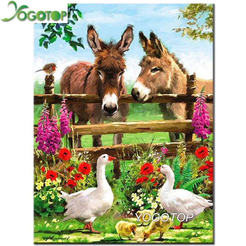 YOGOTOP Needlework 5D Diy Diamond Painting Cross Stitch donkey and duck Full Rhinestone Diamond Embroidery Mosaic Kit VD797
YOGOTOP Needlework 5D Diy Diamond Painting Cross Stitch donkey and duck Full Rhinestone Diamond Embroidery Mosaic Kit VD797