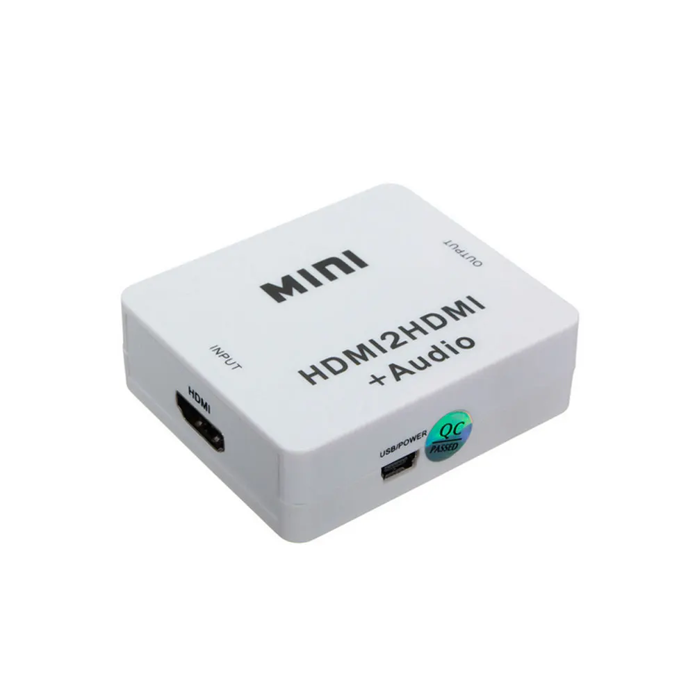 1080P Mini HDMI2HDMI Audio HD Converter HDMI to HDMI Audio extractor Adapter switcher For PC Laptop HDTV Projector
1080P Mini HDMI2HDMI Audio HD Converter HDMI to HDMI Audio extractor Adapter switcher For PC Laptop HDTV Projector