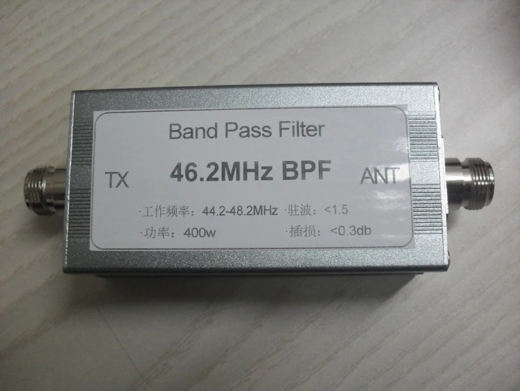 46.2MHz Bandpass Filter Shortwave Filter Band-pass Anti-jamming Radio Communication Shortwave Communication
46.2MHz Bandpass Filter Shortwave Filter Band-pass Anti-jamming Radio Communication Shortwave Communication