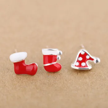 2018 New Fashion Women Trendy 925 Sterling Stud Earrings Christmas Stockings,hat And Glove For Women,christmas Gift Hot Sale
2018 New Fashion Women Trendy 925 Sterling Stud Earrings Christmas Stockings,hat And Glove For Women,christmas Gift Hot Sale