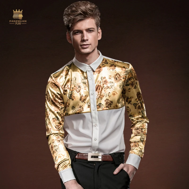FANZHUAN Men's Shirts Fashion Men's Spring and Autumn Slim Long Sleeve Mosaic Floral Shirt Men's Clothing Party Dress
FANZHUAN Men's Shirts Fashion Men's Spring and Autumn Slim Long Sleeve Mosaic Floral Shirt Men's Clothing Party Dress