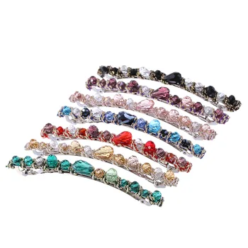 Fashion Korean Crystal Hairpins Rhinestone Barrette Hairpin Headwear pearl Hair Clip for Women Girls Beauty Hair Accessories
Fashion Korean Crystal Hairpins Rhinestone Barrette Hairpin Headwear pearl Hair Clip for Women Girls Beauty Hair Accessories