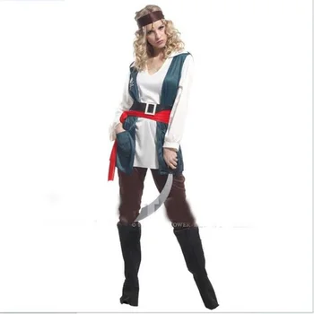 Halloween Party Performance Costumes The Nordic Female Pirate Captain Cosplay Costumes
Halloween Party Performance Costumes The Nordic Female Pirate Captain Cosplay Costumes