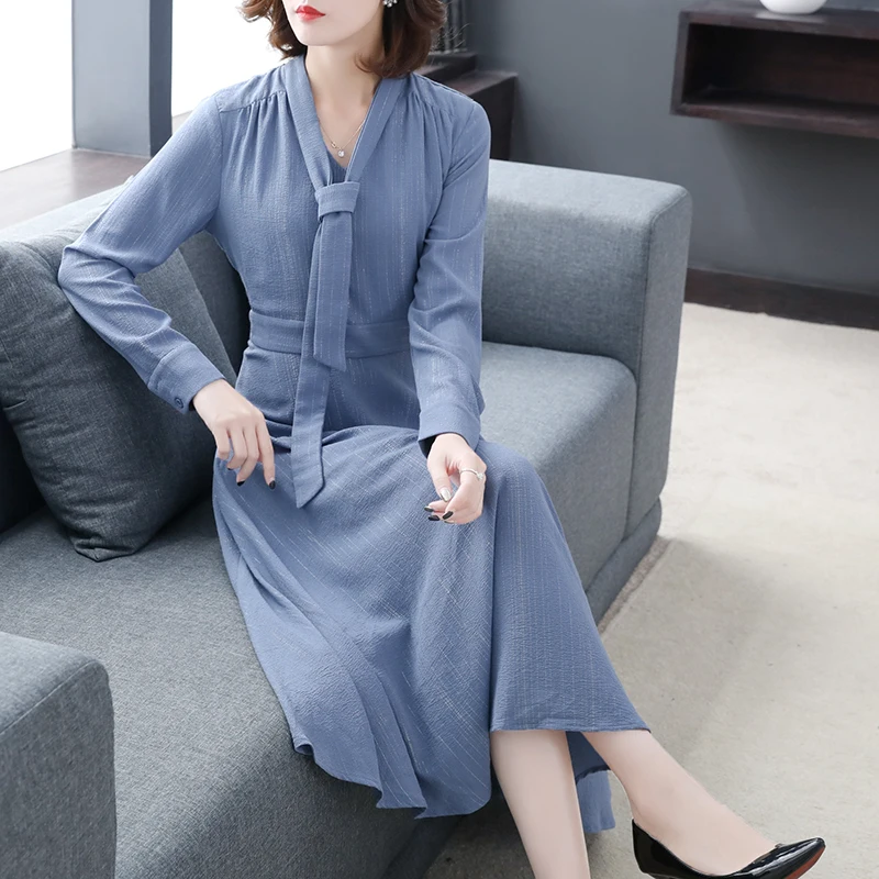 2018 New Autumn Women Dress Elegant Long Sleeve Dresses Vintage Work Business Office A-line Long Dress Fashion Vestidos
2018 New Autumn Women Dress Elegant Long Sleeve Dresses Vintage Work Business Office A-line Long Dress Fashion Vestidos