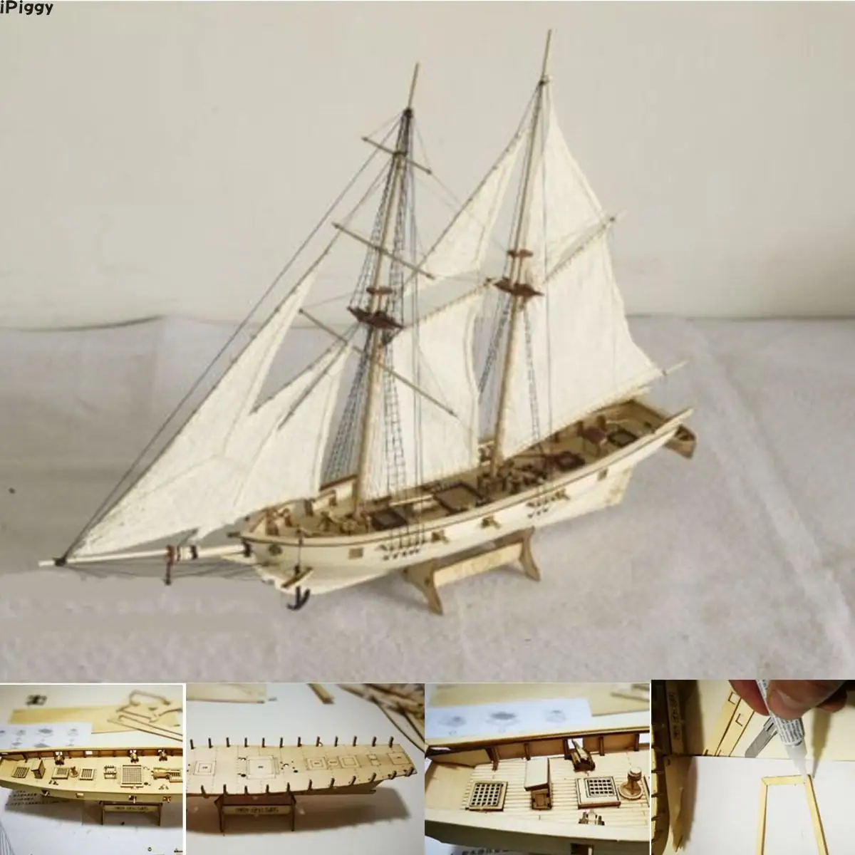 iPiggy DIY 1:100 Scale Miniatura Wooden Small Sailboat Ship Kits Home Model Decoration Boat Puzzle Toys Gift For Children
iPiggy DIY 1:100 Scale Miniatura Wooden Small Sailboat Ship Kits Home Model Decoration Boat Puzzle Toys Gift For Children