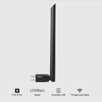 WPS USB Wifi Adapter 150Mbps 6dBi Antenna USB Wifi Receiver Mini PC WIFI Network Card 802.11b/n/g USB wi fi Ethernet LAN adapter
WPS USB Wifi Adapter 150Mbps 6dBi Antenna USB Wifi Receiver Mini PC WIFI Network Card 802.11b/n/g USB wi fi Ethernet LAN adapter