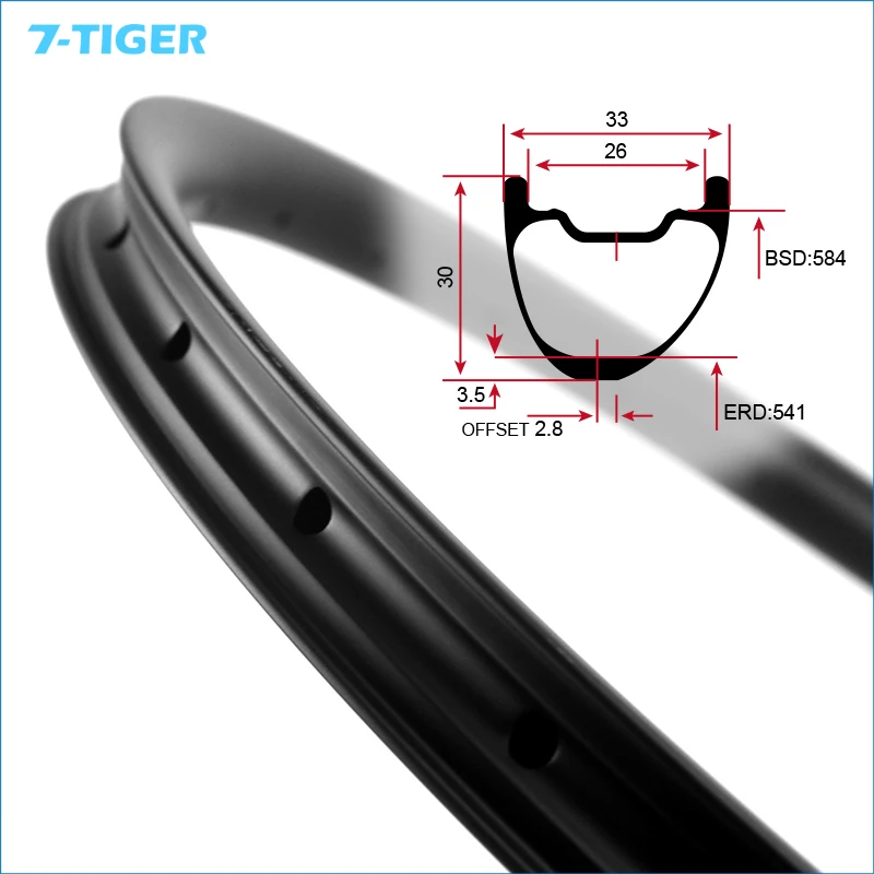 7-tiger New Asymmetric 27.5er 30mm x 33mm carbon bike rims 20/24/28/32 holes clincher 2.8mm offset XC mountain bike accessories
7-tiger New Asymmetric 27.5er 30mm x 33mm carbon bike rims 20/24/28/32 holes clincher 2.8mm offset XC mountain bike accessories