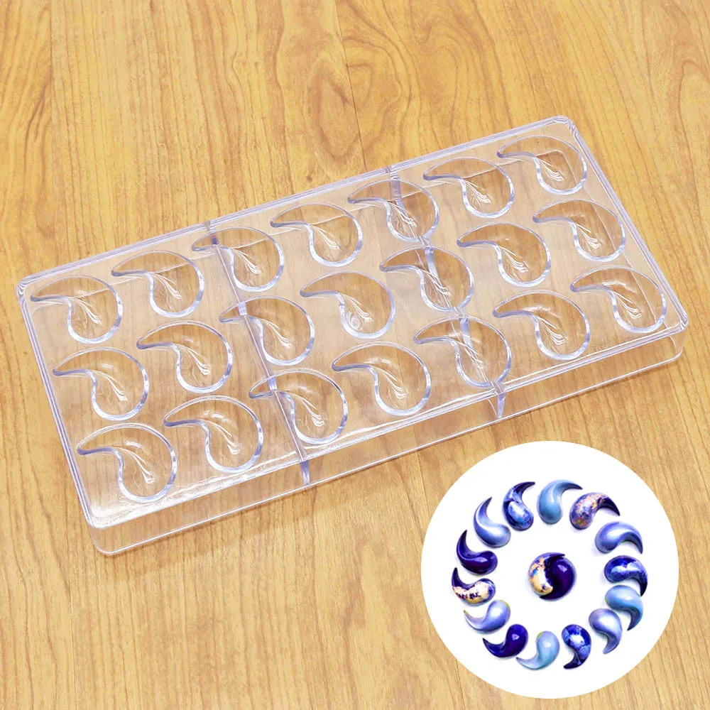 21 Even Tadpole Shape Polycarbonate Chocolate Mold 3D Fondant Cande Cake Mold DIY Baking Pastry Tools
21 Even Tadpole Shape Polycarbonate Chocolate Mold 3D Fondant Cande Cake Mold DIY Baking Pastry Tools